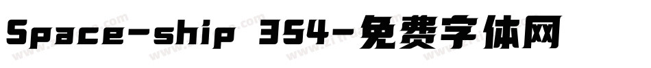 Space-ship 354字体转换